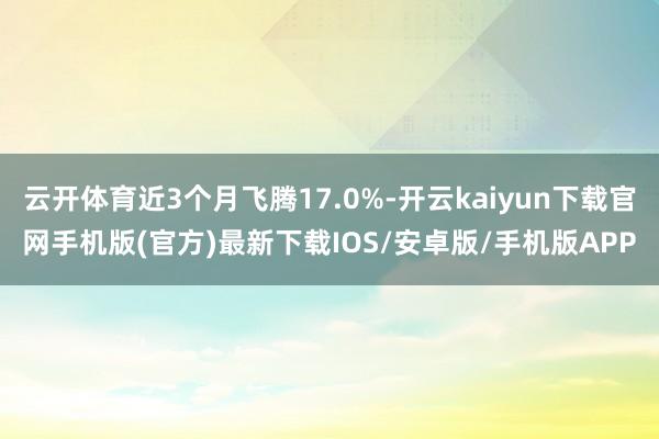 云开体育近3个月飞腾17.0%-开云kaiyun下载官网手机版(官方)最新下载IOS/安卓版/手机版APP