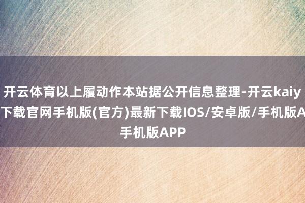 开云体育以上履动作本站据公开信息整理-开云kaiyun下载官网手机版(官方)最新下载IOS/安卓版/手机版APP