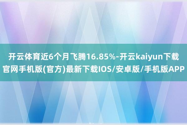 开云体育近6个月飞腾16.85%-开云kaiyun下载官网手机版(官方)最新下载IOS/安卓版/手机版APP