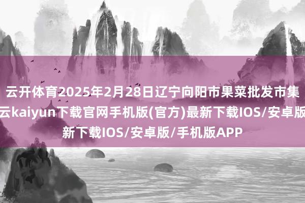 云开体育2025年2月28日辽宁向阳市果菜批发市集价钱行情-开云kaiyun下载官网手机版(官方)最新下载IOS/安卓版/手机版APP